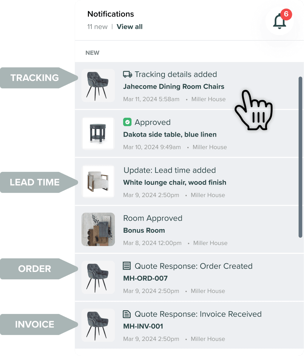 Track Notifications