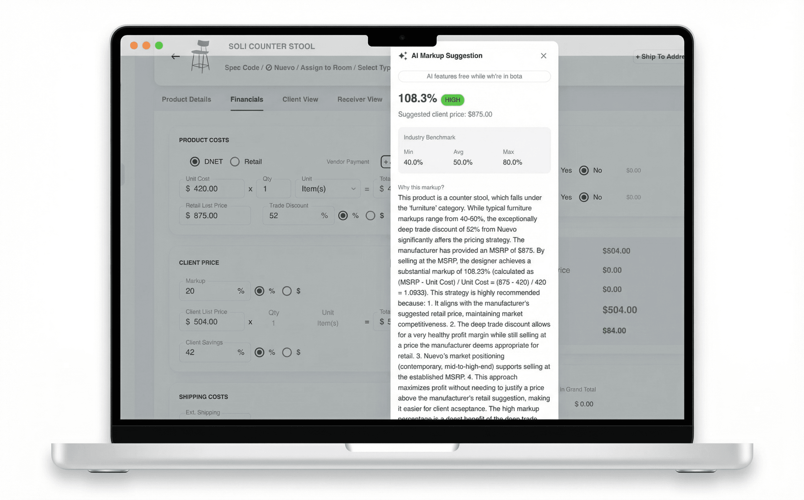 AI Markup Suggestions